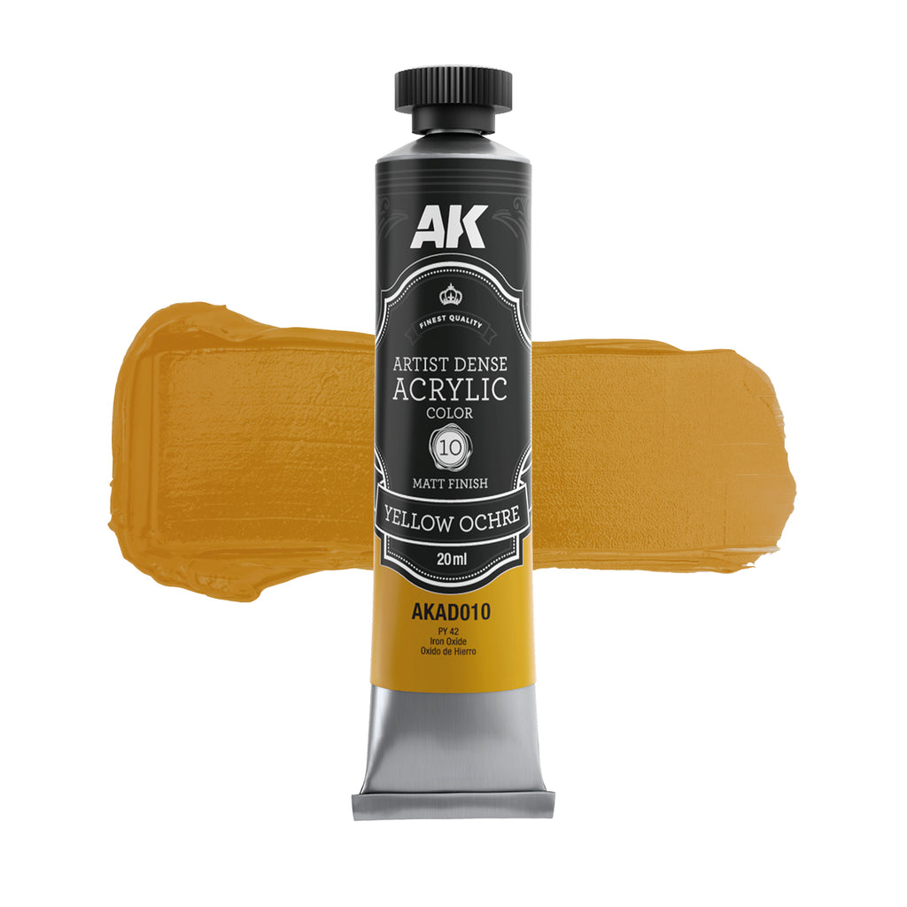 AK Interactive Black & White Acrylic Paint Set – 6x20ml Tubes | AKAD101