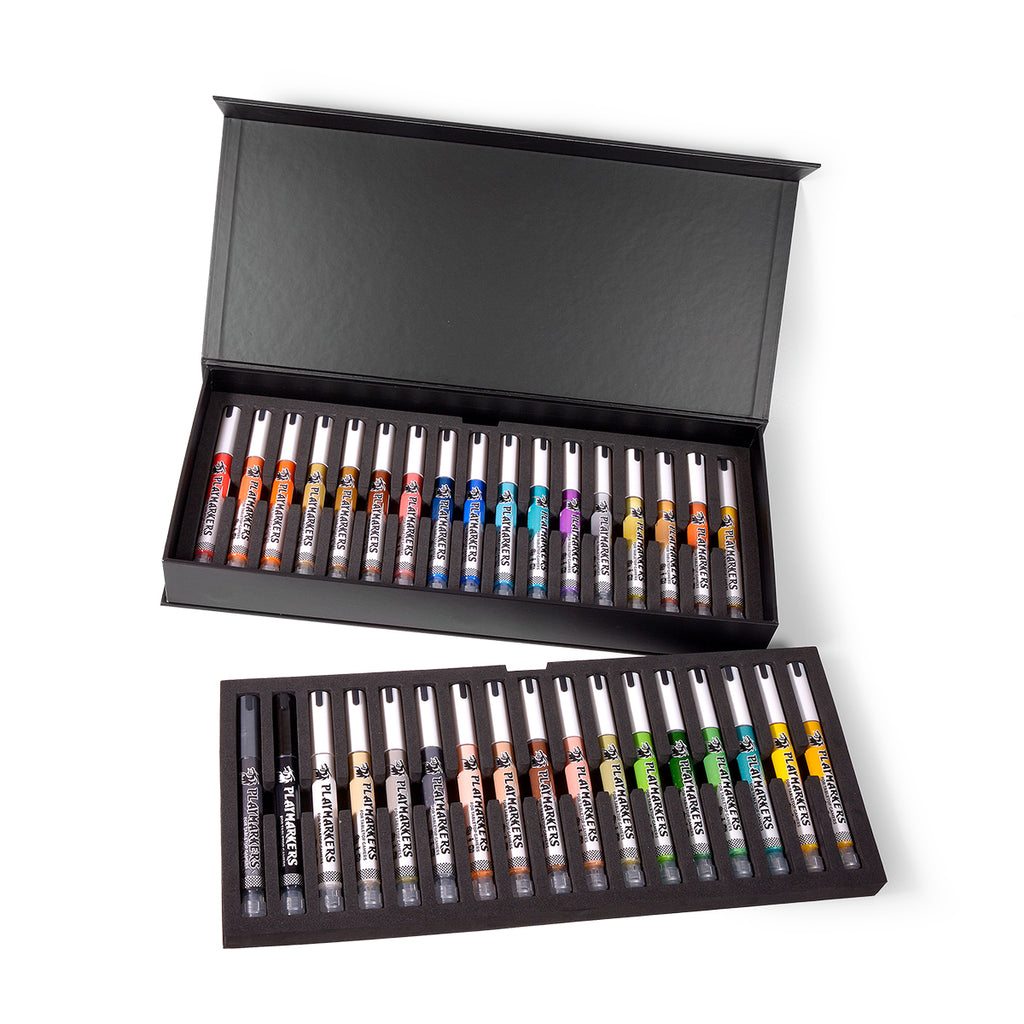 AK Interactive AKM150 Special Box Playmarkers Set - 34 Premium Weathering Markers for Models & Miniatures