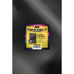 AK flexible iron sheet for magnets AKMAGNET000: one self-adhesive 300x200 mm rubber sheet with its label