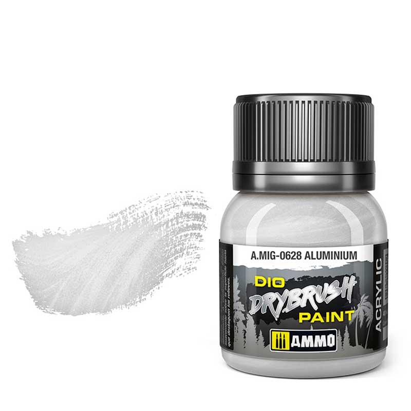 AMMO by MIG Drybrush Aluminium MIG0628 - Hobby Heaven