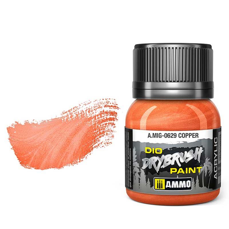 AMMO by MIG Drybrush Copper MIG0629 - Hobby Heaven