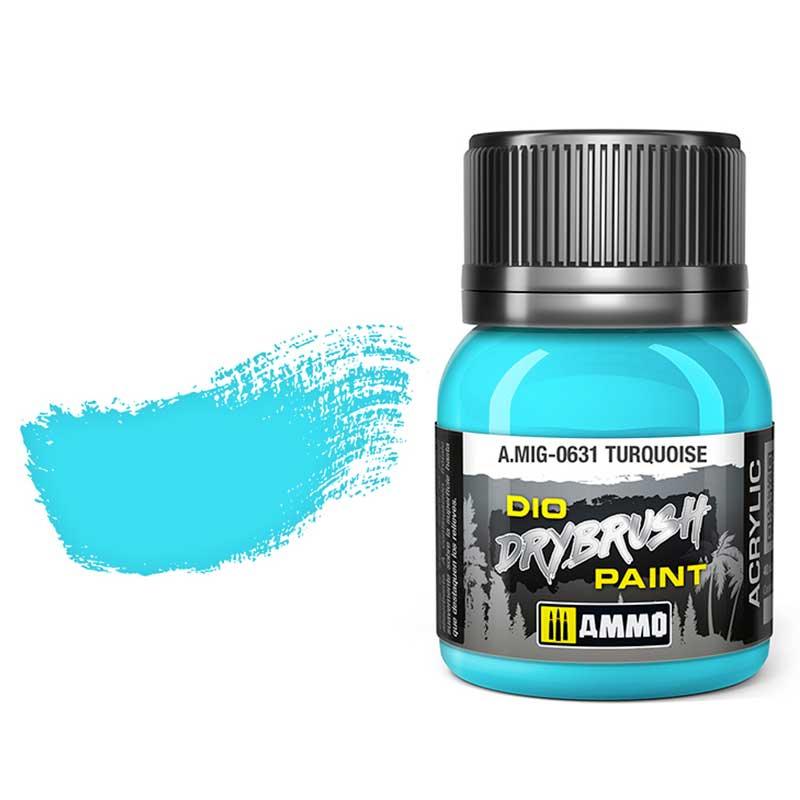 AMMO by MIG Drybrush Turquoise MIG0631 - Hobby Heaven