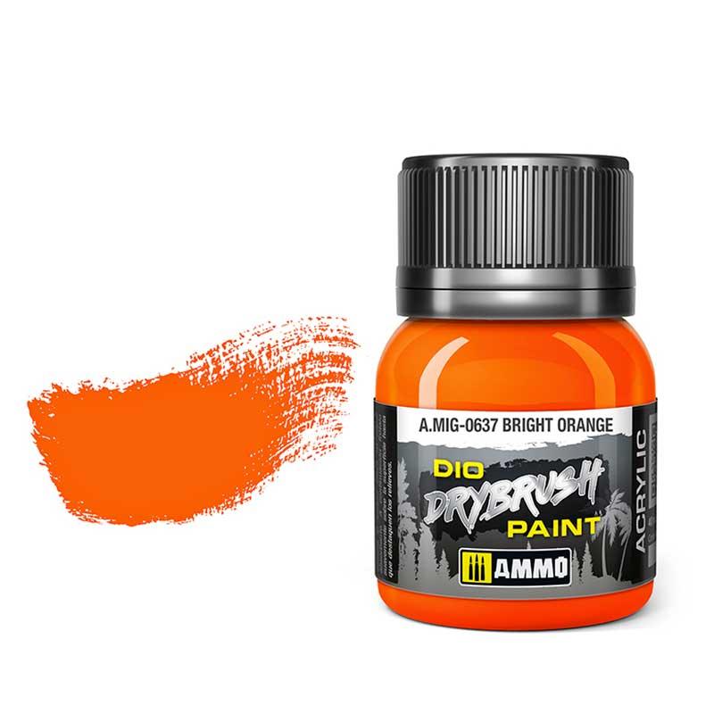 AMMO by MIG Drybrush Bright Orange MIG0637 - Hobby Heaven