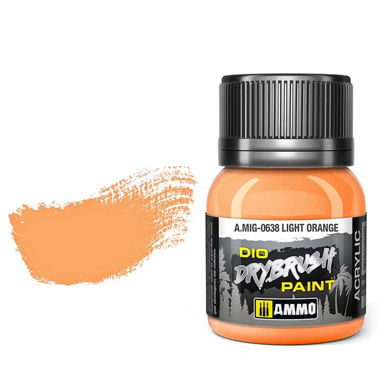 AMMO by MIG Drybrush Light Orange MIG0638 - Hobby Heaven
