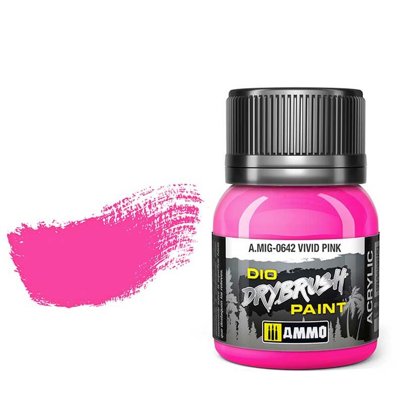 AMMO by MIG Drybrush Vivid Pink MIG0642 - Hobby Heaven