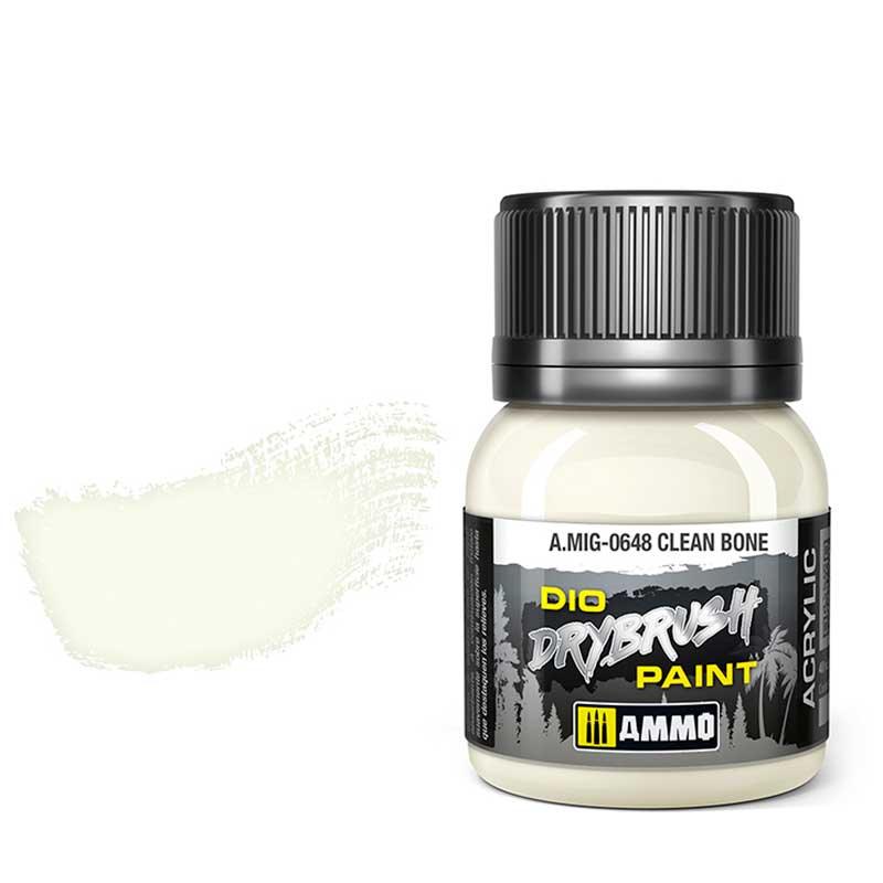 AMMO by MIG Drybrush Clean Bone MIG0648 - Hobby Heaven