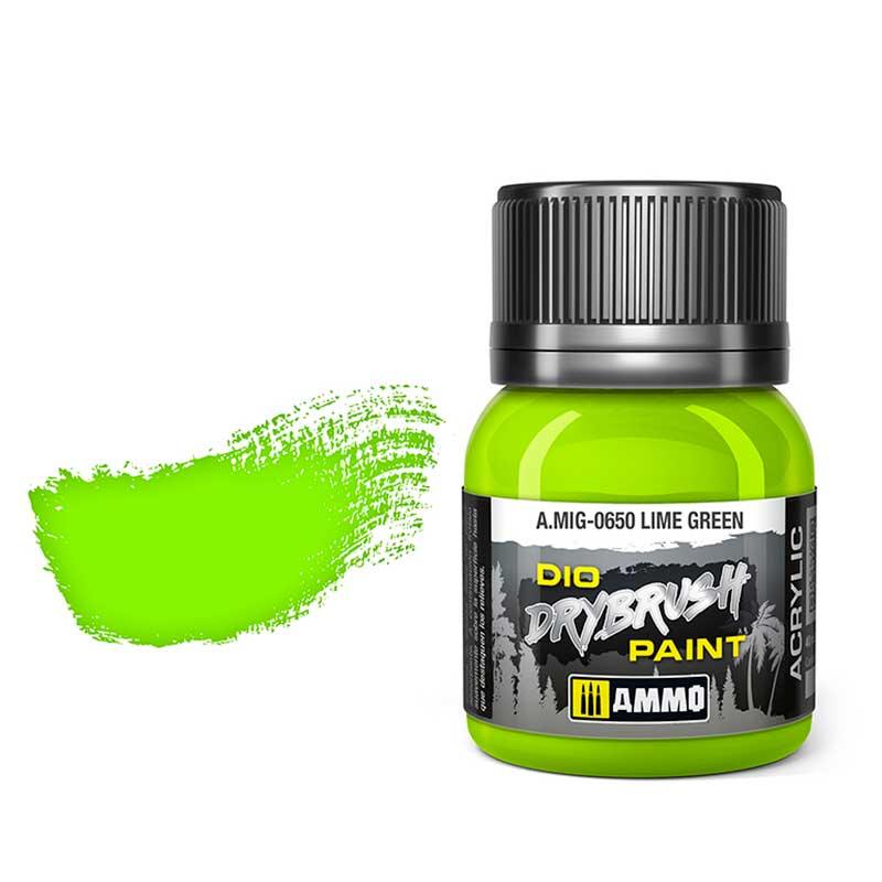 AMMO by MIG Drybrush Lime Green MIG0650 - Hobby Heaven