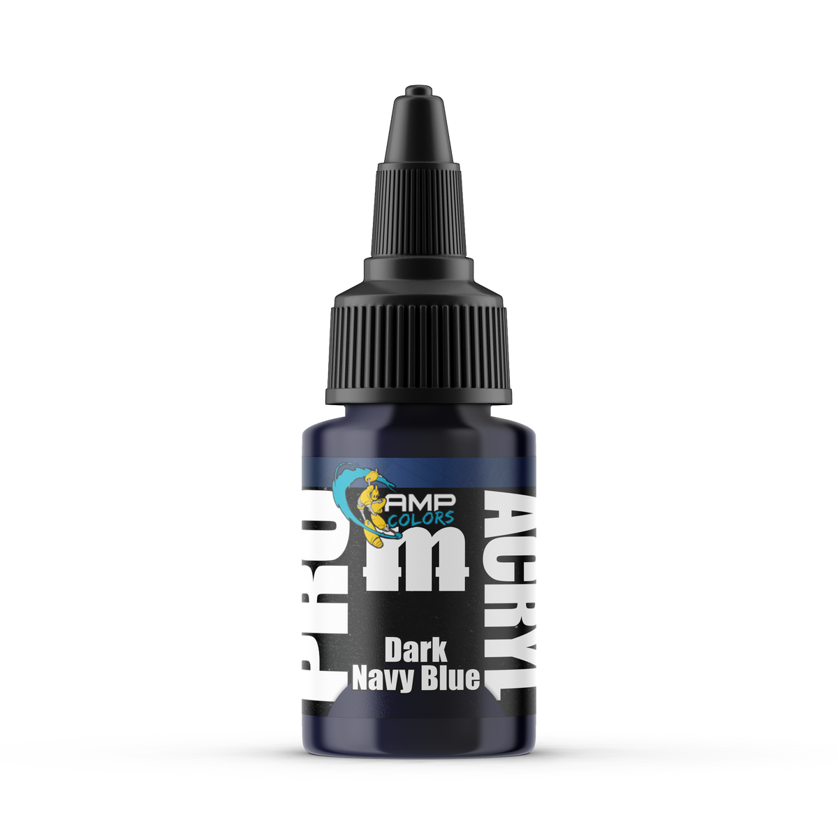Monument Hobbies Pro Acryl AMP Dark Navy Blue AMP-005 — 22ml bottle with colour swatch