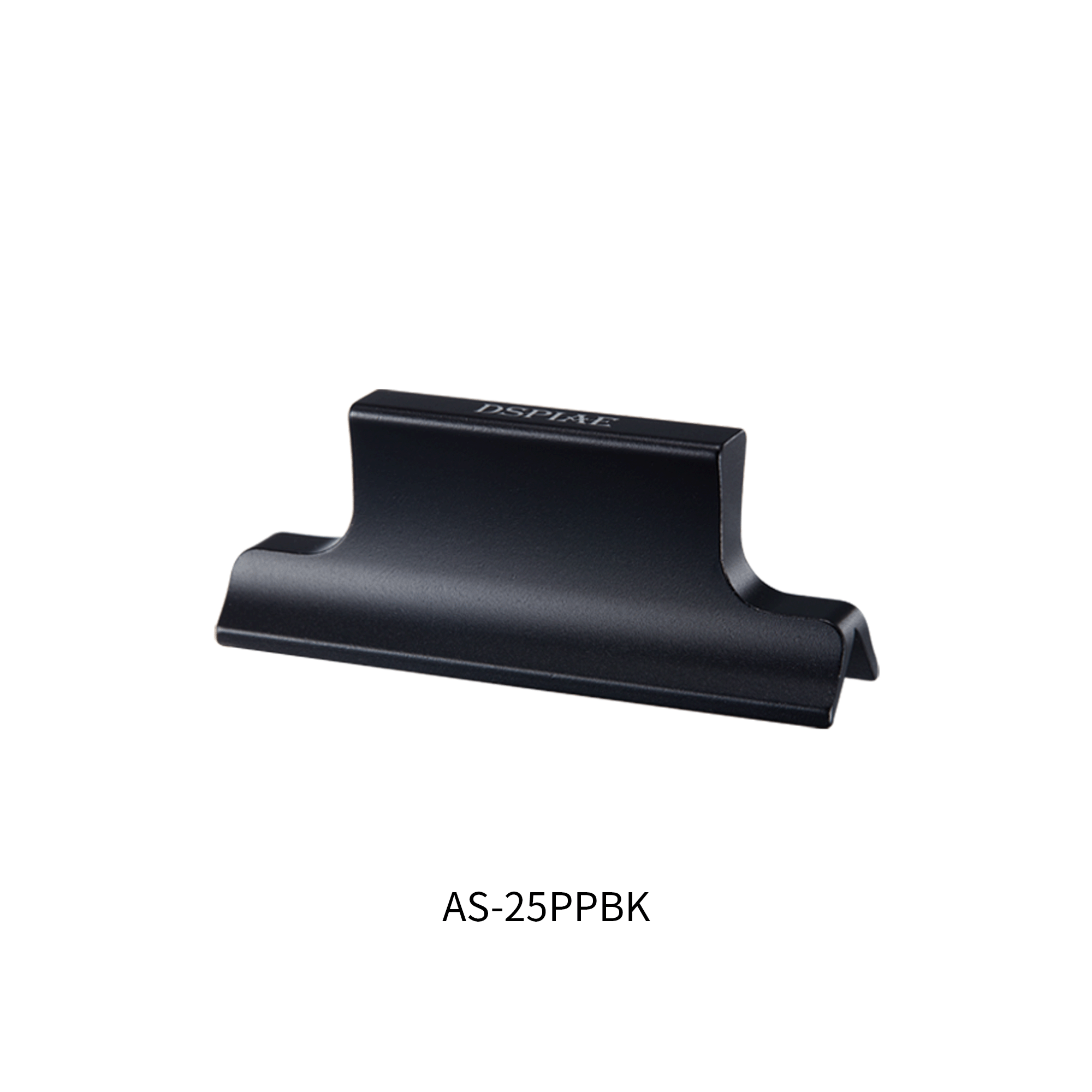 Side view of the black DSPIAE right angle sanding block, showing the two working faces that meet at 90 degrees