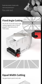 DSPIAE Hobby Cube panel: fixed angle cutting at 30, 45, 60, 75 and 90 degrees with a 0-34 mm gauge