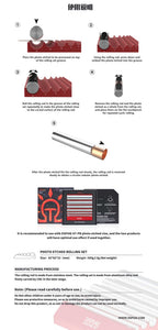 DSPIAE AT-RS instructions 1-5 for rolling a photo-etched tube, packaging, 82 x 82 x 23 mm and 500 g