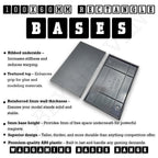 100x60mm Rectangular Plain Plastic Bases