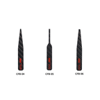 DSPIAE's product shot of the CFB-S02 set: the tapered CFB-04, the waisted CFB-05 and the broad CFB-06