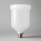 Genuine Iwata 70ml paint cup for spray guns – solvent-resistant plastic pot with screw mount