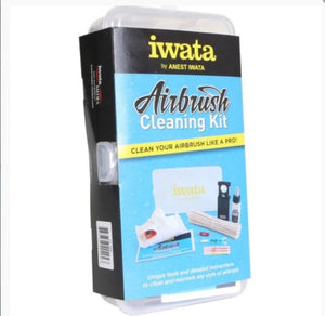 Iwata Professional Airbrush Cleaning Kit – Full Maintenance Set with Tools, Brushes & Lubricant | Universal Fit