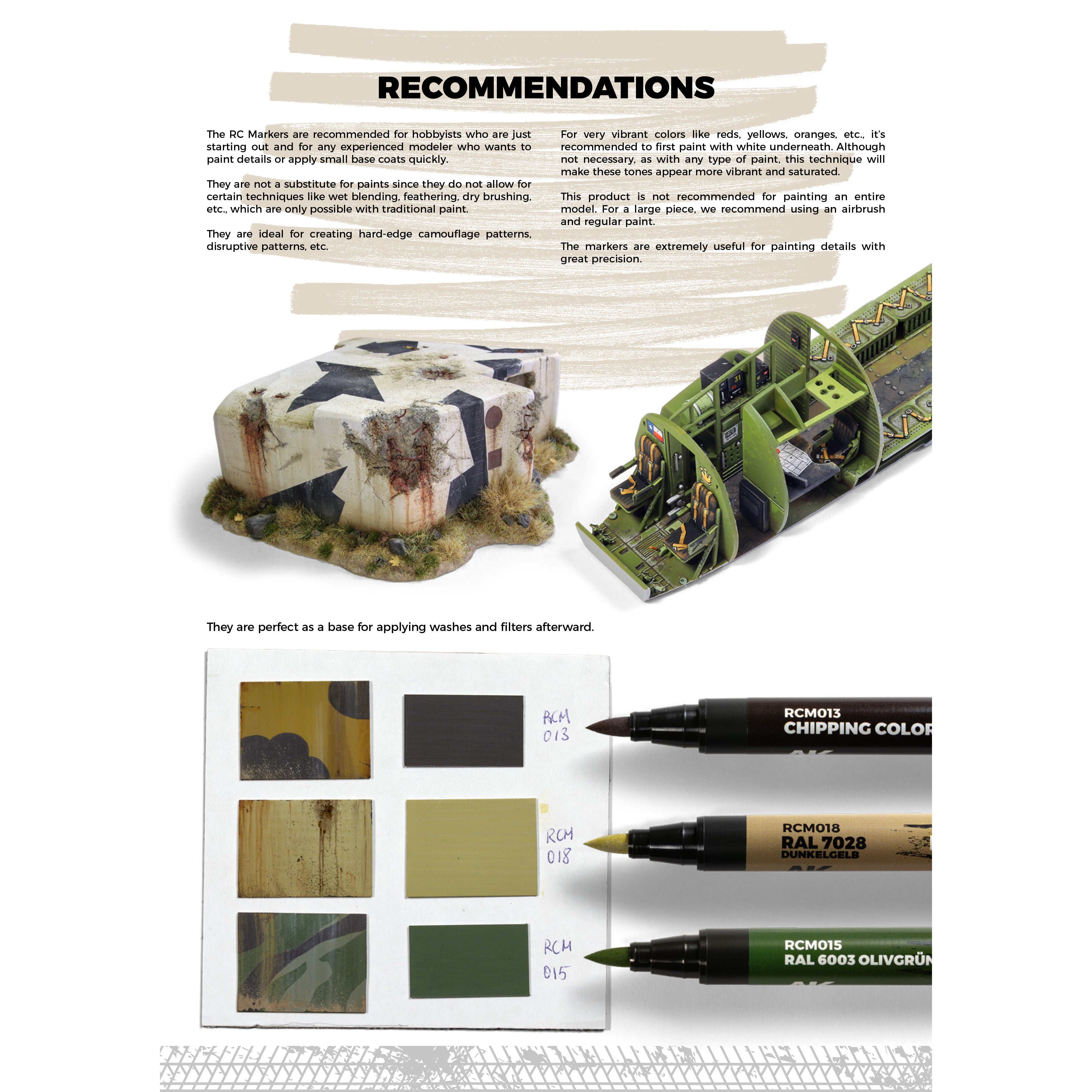 AK Interactive Real Colors Markers Singles Range RCM001 - RCM034