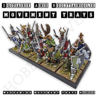 Square and Rectangle Movement Trays for Tabletop Games | Warhammer Compatible | Full Range
