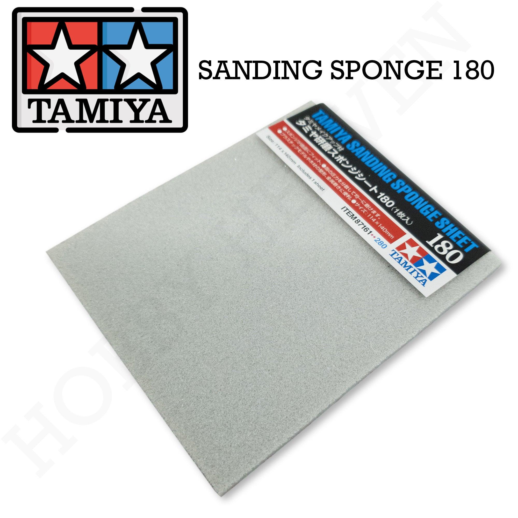 Tamiya Sanding Sponge Sheet 180 Grit - 87161 Tamiya Sanding Sponge Sheet 180 Grit - 87161