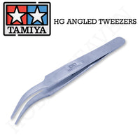 Tamiya Hg Angled Tweezers Round Tip 74108 - Hobby Heaven

