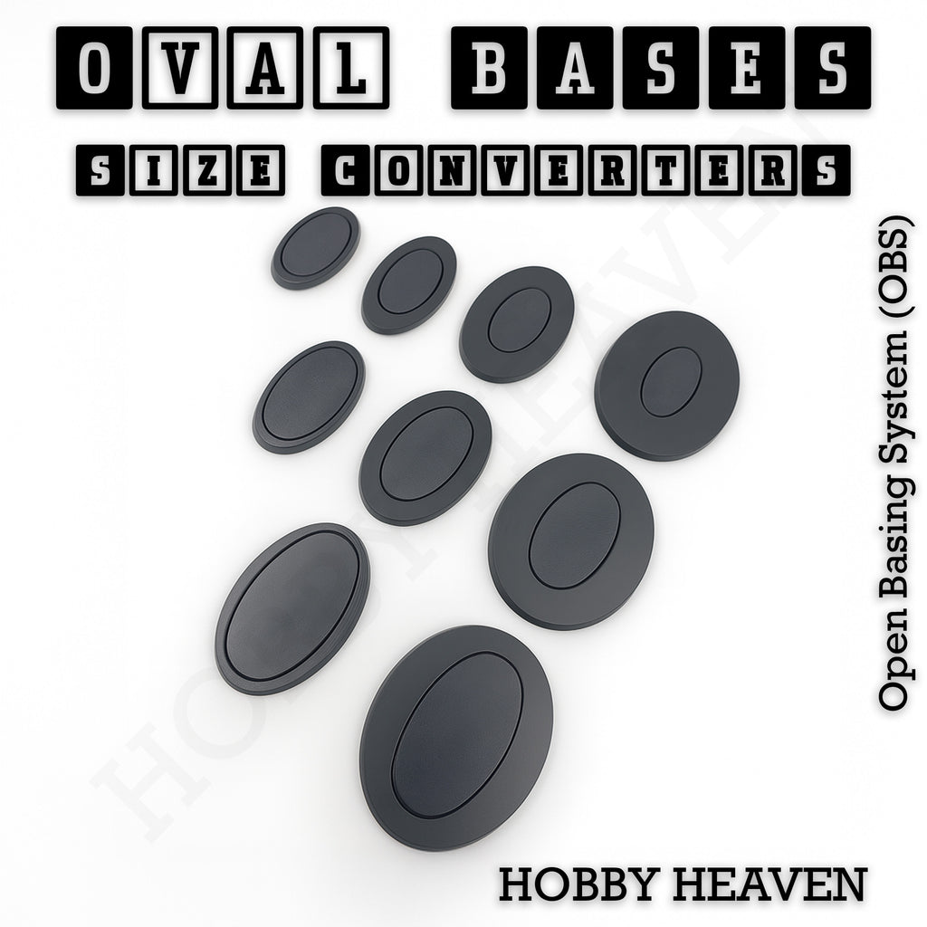 Oval To Oval Bases Size Converters 3d Print Full Range