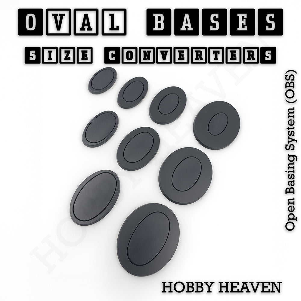 Oval To Oval Bases Size Converters 3d Print Full Range