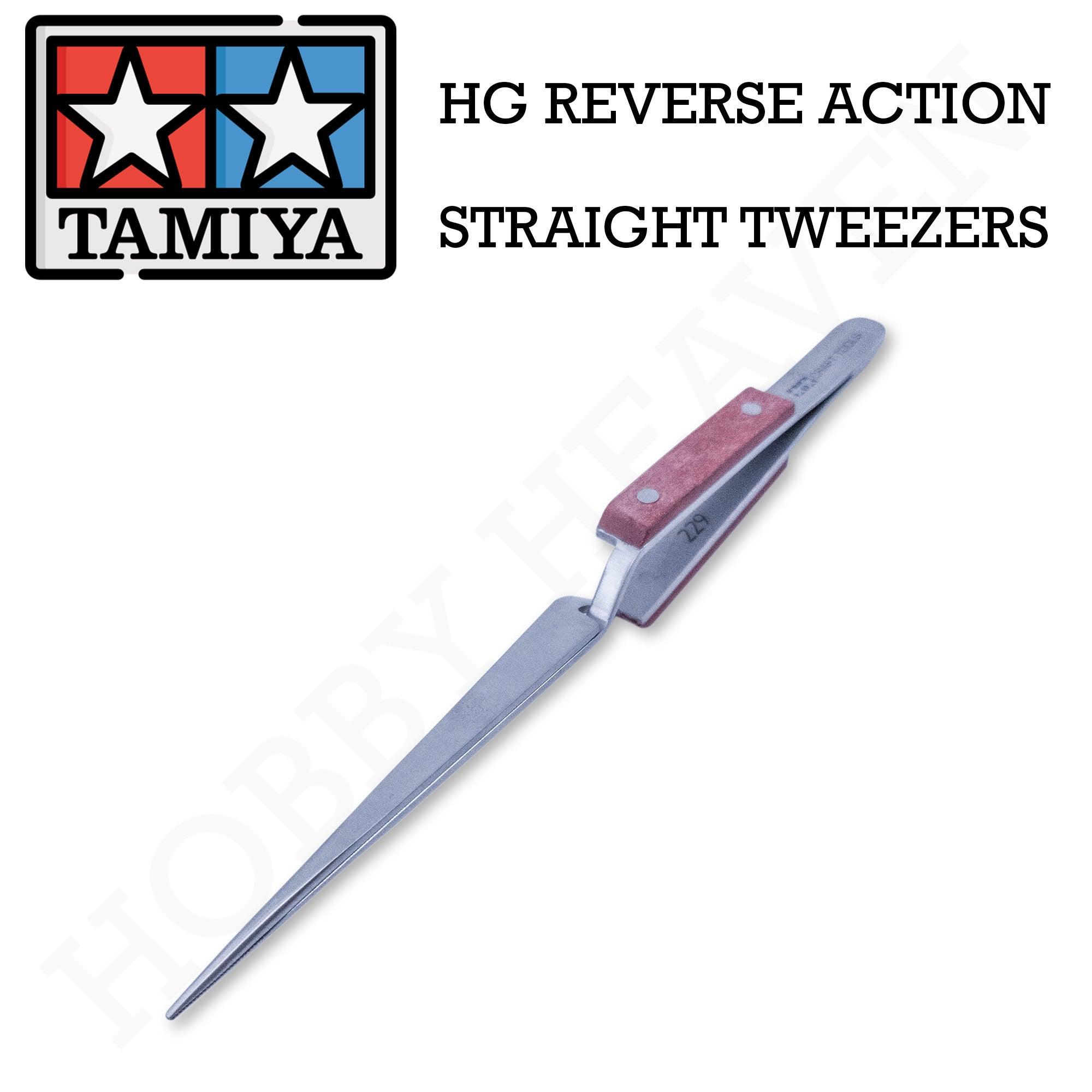 Tamiya Hg Reverse Action Straight Tweezers 74103 - Hobby Heaven