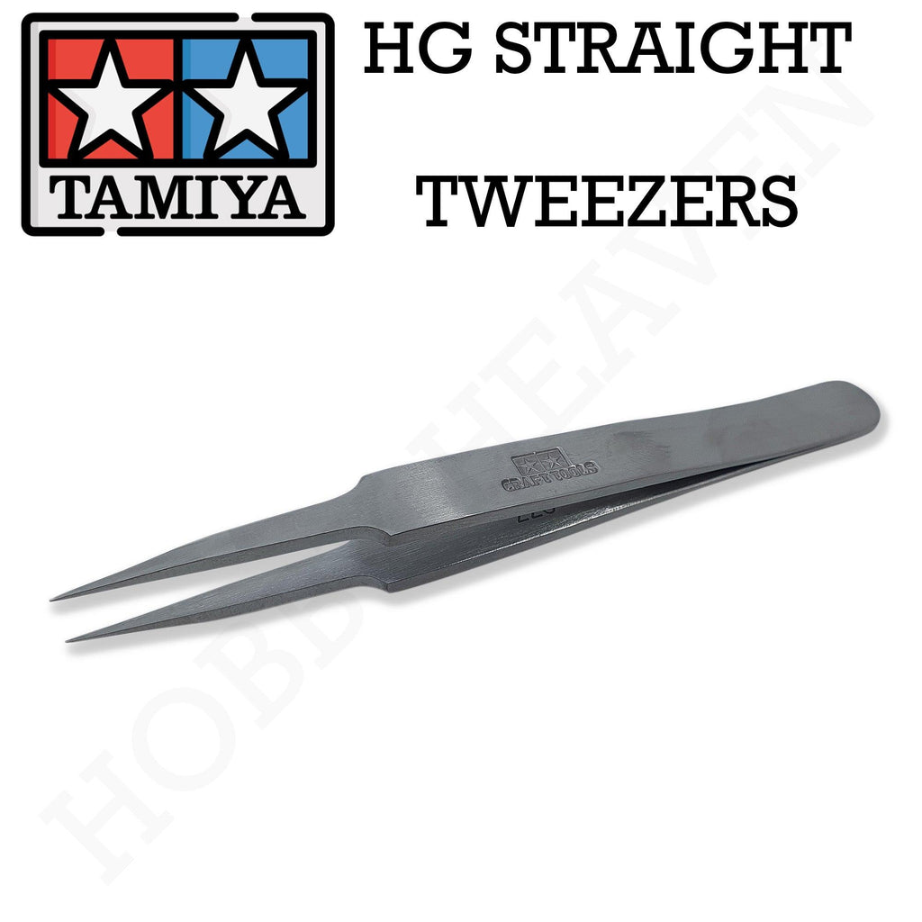 Tamiya Hg Straight Tweezers 74048 - Hobby Heaven