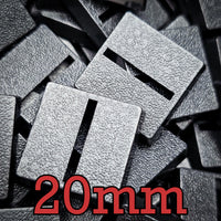 20mm Square Parallel Slotted Plastic Bases
