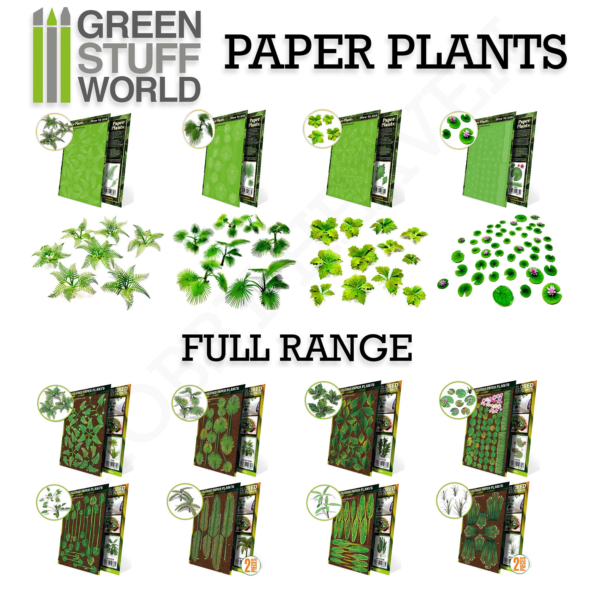 Green Stuff World Paper Plants – Laser-Cut Paper Foliage