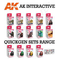 AK Interactive Quickgen Paint Sets 18ml | WWII, Fantasy, Skins & Metallics
