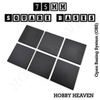 75mm Square Textured Bases 3d Printed