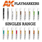 AK Interactive Playmarkers Paint Marker Singles – High-Quality Markers for Models & Miniatures
