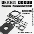 Round to Square Bases Shape and Size Converters 3d Print Full Range