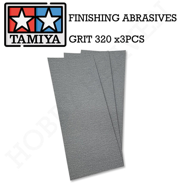 Tamiya Finishing Abrasive P320 X 3pcs 87094 - Hobby Heaven
