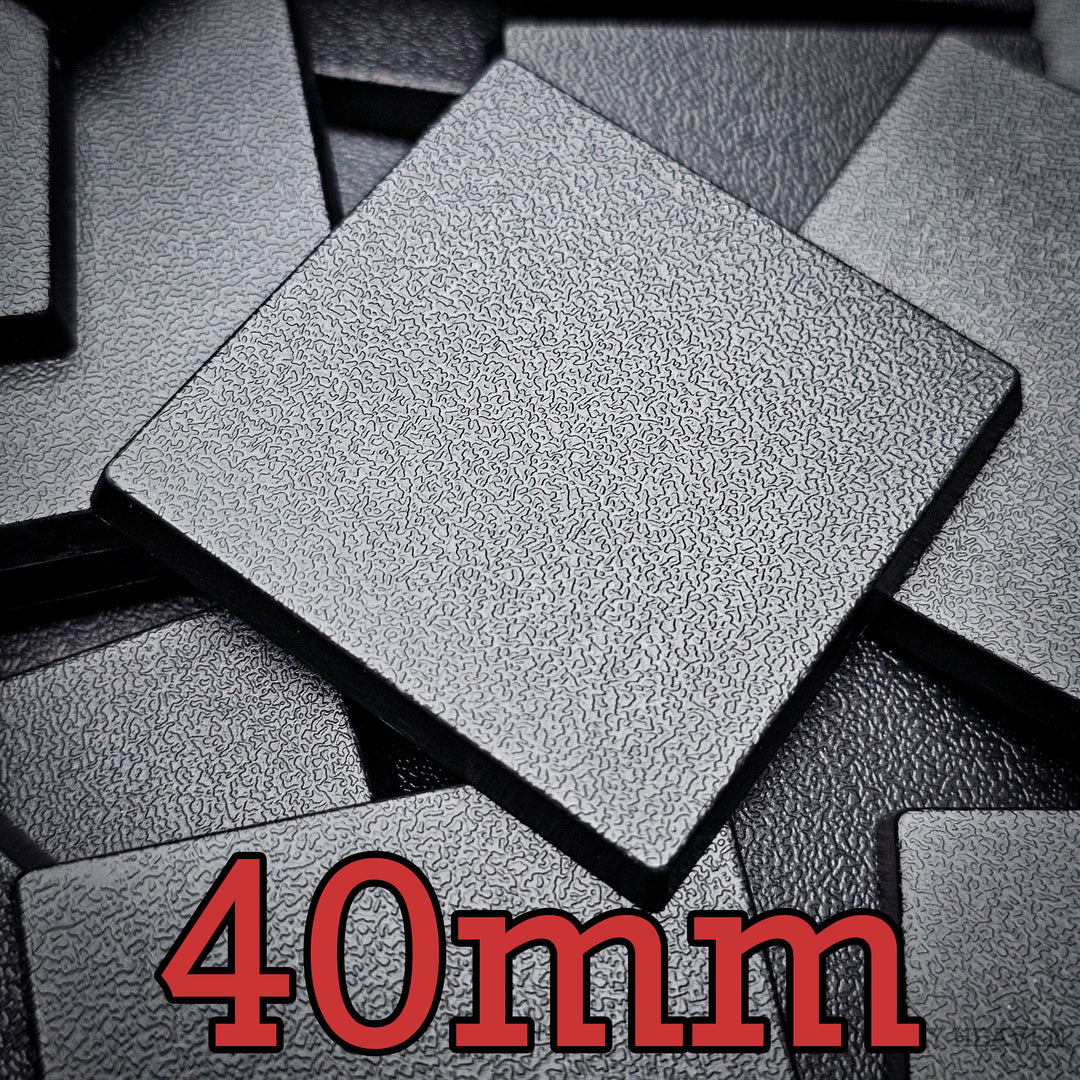 Evemodel Bases carrées avec fente en plastique noir pour table de jeu