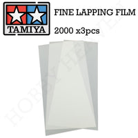 Tamiya Fine Lapping Film 2000X 3pcs 87191 - Hobby Heaven
