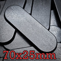 70x25mm Pill Bike Plain Plastic Bases
