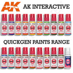 AK Interactive Quickgen Speed Paint | One-Coat Acrylics | 80+ Colours | Auto-Shading Matte Miniature Paints