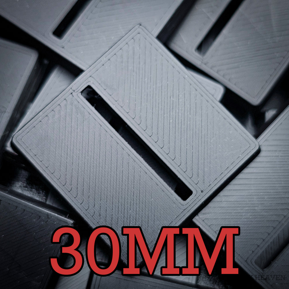 30mm Square Parallel Slotted Plastic Bases 3d Print