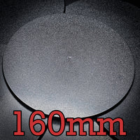 160mm Round Plain Plastic Bases
