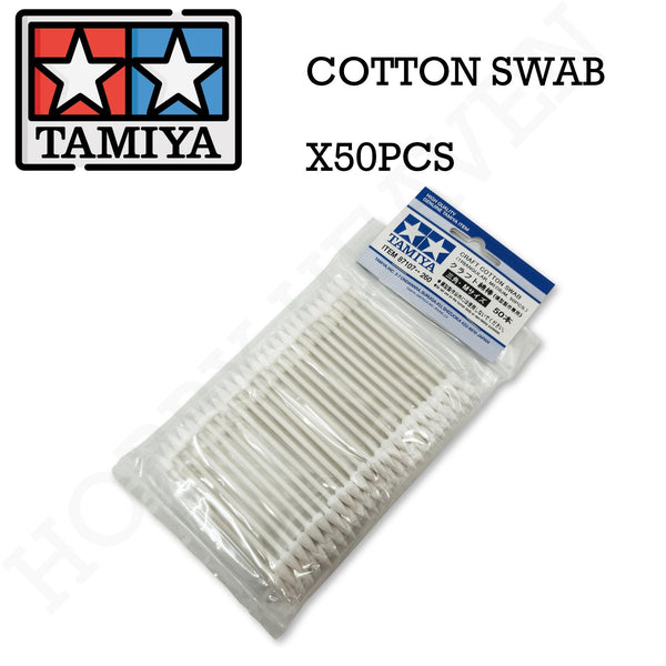 Tamiya Cotton Swab Triangle Medium x50pcs 87107 - Hobby Heaven