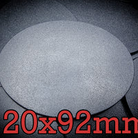 120x92mm Oval Plain Plastic Base