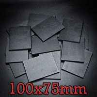 100x75mm Rectangle Plain Plastic Bases 3d Print
