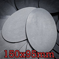 150x95mm Oval Plain Plastic Base
