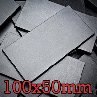 100x50mm | 50x100mm Rectangular Plain Plastic Bases | Versatile Miniature Stands
