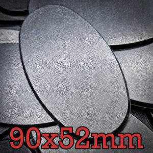 90x52mm Oval Plain Plastic Bases