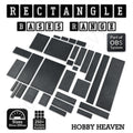 Rectangle Bases Range Sizes - 75x30mm to 125x40mm Medium Sizes 3d Print Full Range Tabletop Games