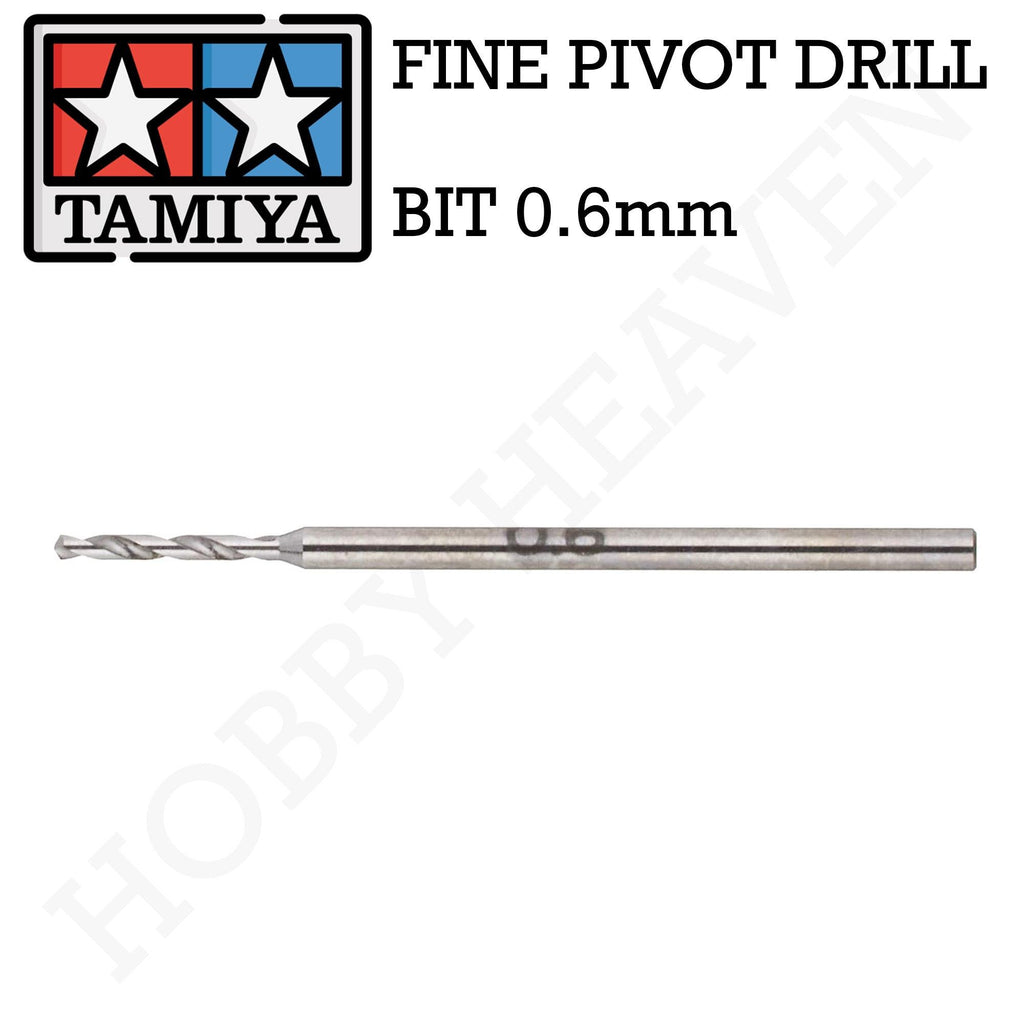 Tamiya Fine Pivot Bit 0.6mm Shank 1mm 74127 - Hobby Heaven