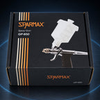 Sparmax GP-850 retail box lettered Spray Gun, printed with the gun and its fan air cap and cup fitted
