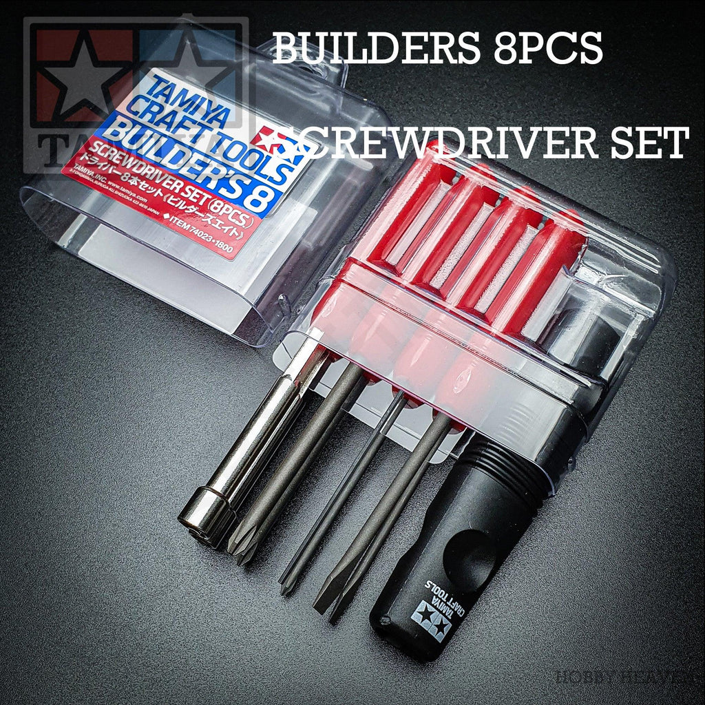 Tamiya Builders 8pcs Screwdriver Set 74023 - Hobby Heaven